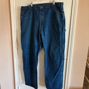 42 x 32 Dickies Men's Relaxed Fit Blue Jeans